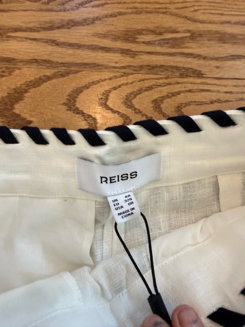 Reiss Fawn Wide Leg Linen Pant NWT - Picture 9 of 12